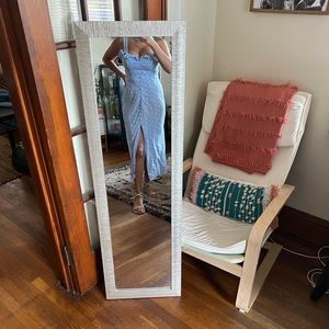 Floral print dress light blue